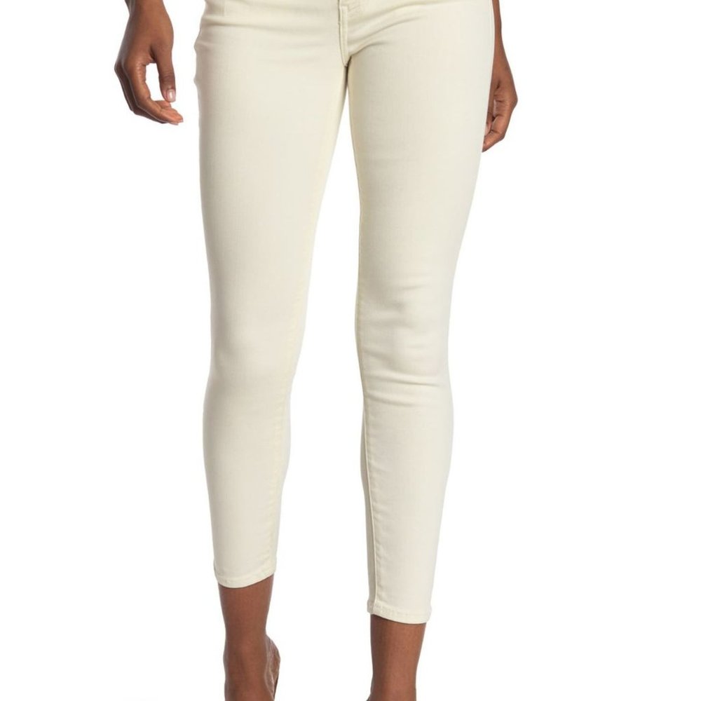 ÉTICA Lily Ankle Skinny Jeans Light Wash Cream Women's Size‎ 24